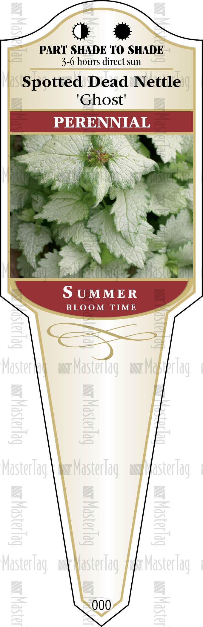 Spotted Dead Nettle Ghost Universal Xl Stake Tag